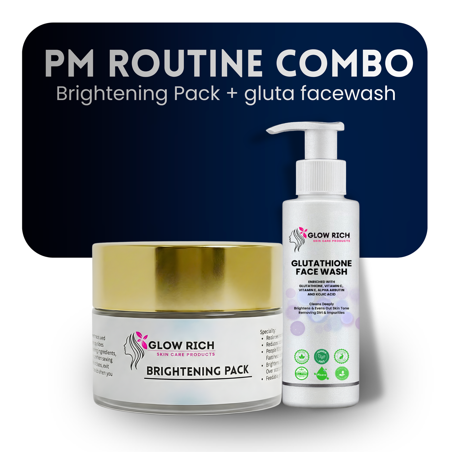 PM ROUTINE COMBO (FACEWAH + BRIGHTENING PACK)