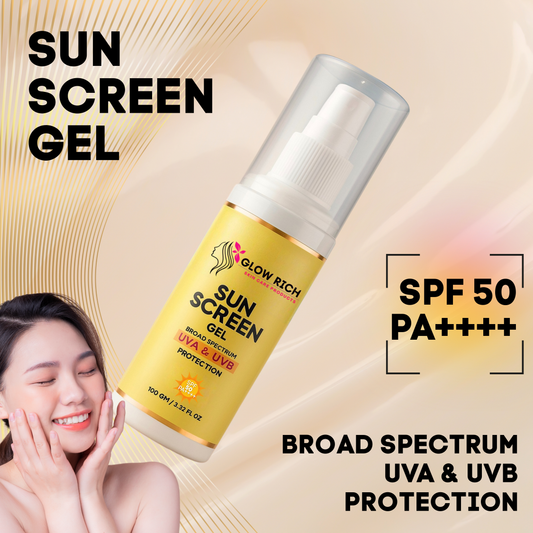 SUN SCREEN GEL SPF 50| PA++++