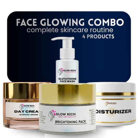 FACE GLOWING COMBO - complete skincare routine 4p