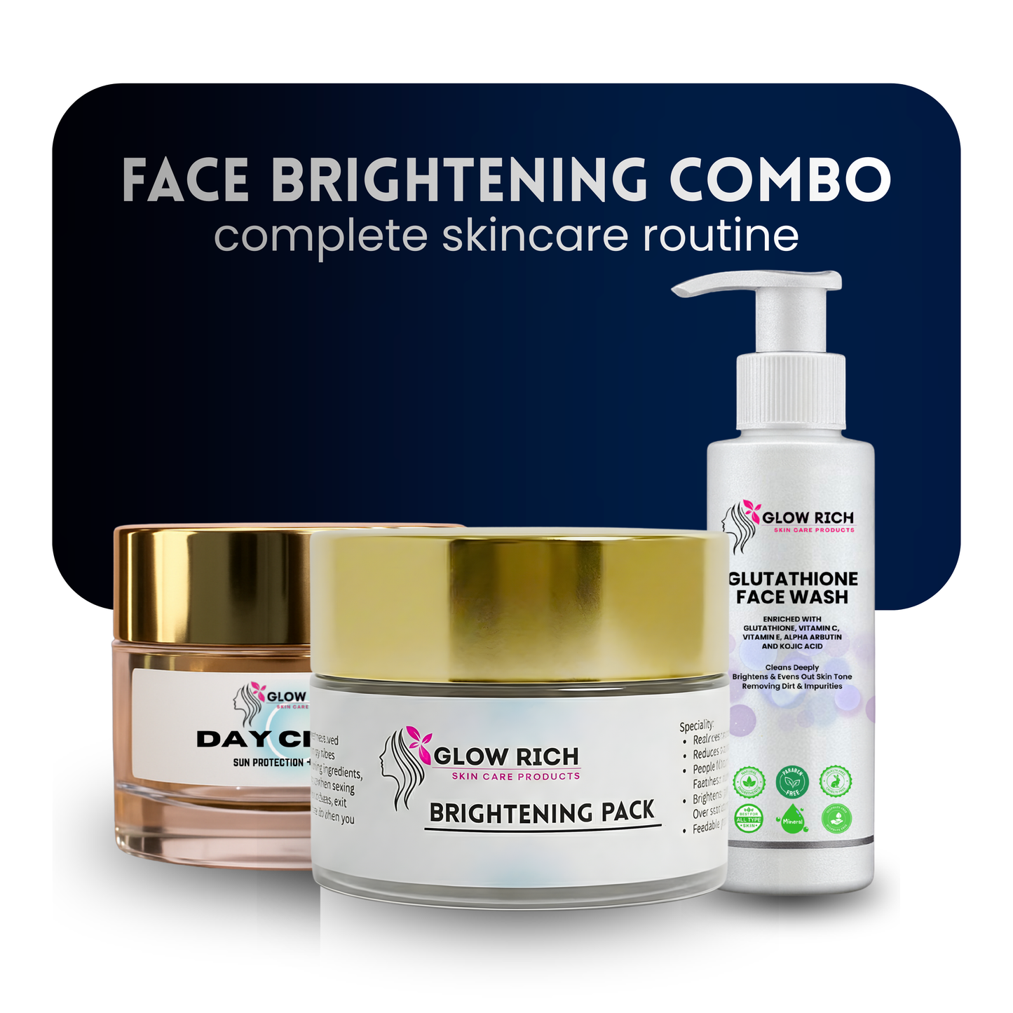 FACE BRIGHTENING COMBO - complete skincare routine