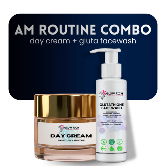 AM ROUTINE COMBO (day cream + gluta facewash)